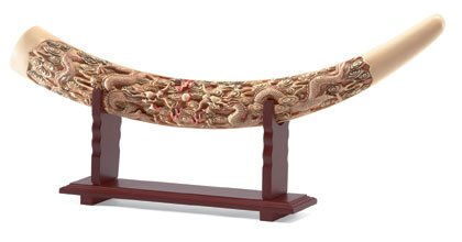 Mandarin Ivory dragon theme tusk