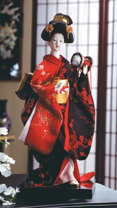 Porcelain Kabuki dancer
