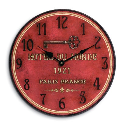 Hotel du Monde wall clock