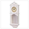 ORNATE IVORY WALL CLOCK