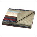 STRIPED PATCHWORK QUILT COVER