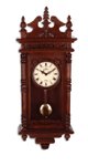 Antique Walnut Finish Pendulum Clock