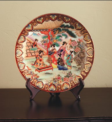 Oriental design collectors plate
