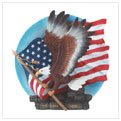 SOARING EAGLE WITH FLAG