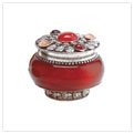 ROSE JEWELED-LID JAR CANDLE
