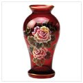 HANDPAINTED RUBY VASE