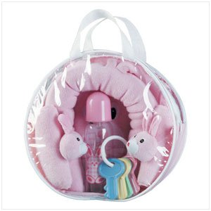 Pink Bunny Car Kit and Car Seat Cover