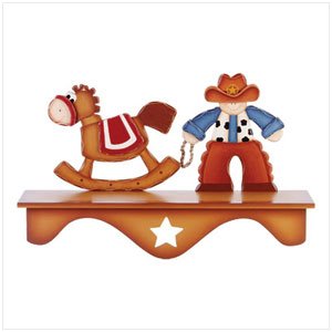 COWBOY AND HORSE SHELF