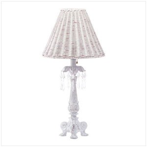 CRYSTAL-ACCENTED COLUMN LAMP