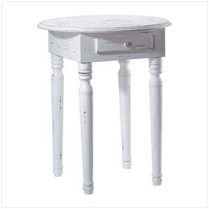 CARVED TOP ACCENT TABLE