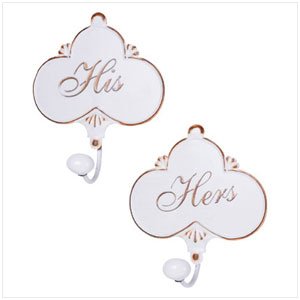HIS N HERS TOWEL HANGERS