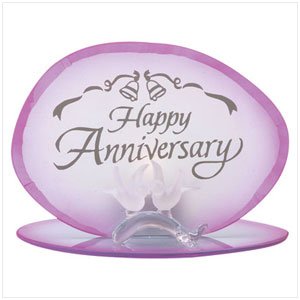 HAPPY ANNIVERSARY CANDLEHOLDER