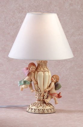 A CHERUB TABLE LAMP