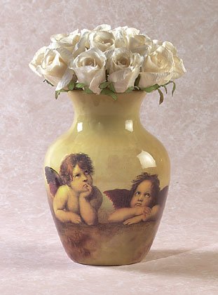 CHERUB VASE