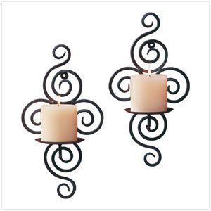SCROLLWORK CANDLE SCONCES