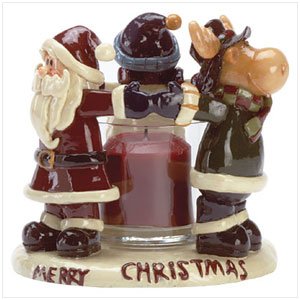 CHRISTMAS FRIENDS CANDLEHOLDER