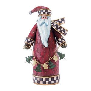 FOLK ART SANTA FIGURE