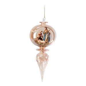 AMBER NATIVITY ORNAMENT
