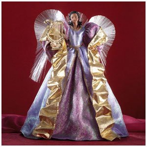 FIBER OPTIC PURPLE ANGEL TREE TOPPER