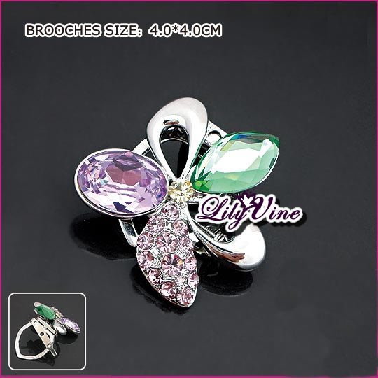 Luxury Crystal Flower Brooch