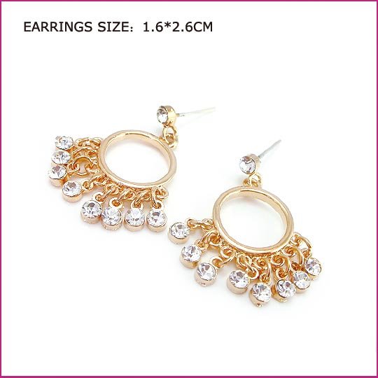 Sunshine Crystal Pierced Earrings