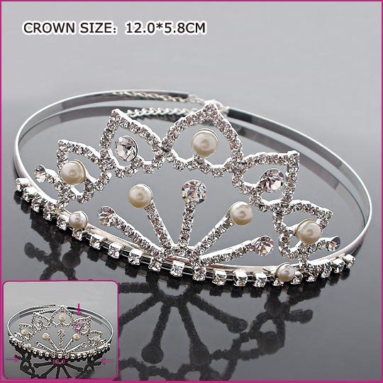 Elegant Pearl Crown, Tiaras