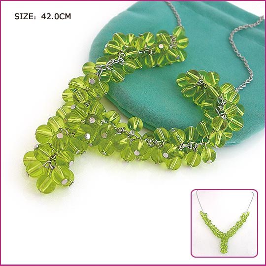Silver (925 Sterling) Green Garnet Pendants, Necklaces, Sterling Silver