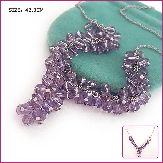 Silver (925 Sterling) Purple Garnet Pendants, Necklaces, Sterling Silver