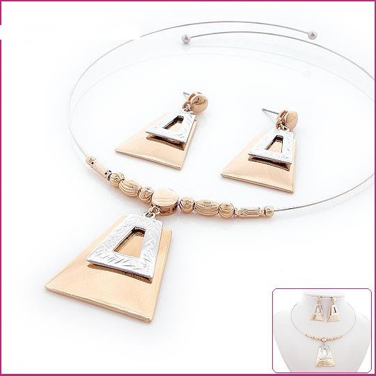 Golden Pyramid Jewelry Set, Sets