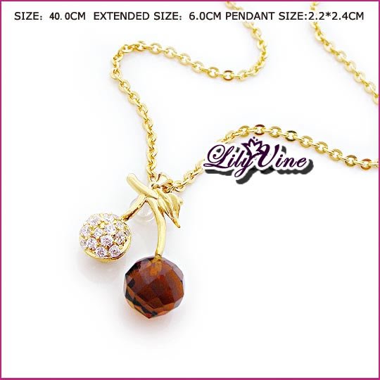 Shining Cherry Necklace, Necklaces