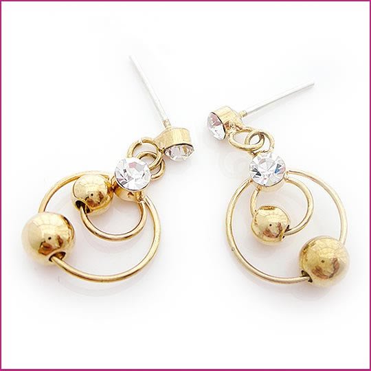 Crystal Pierced Earrings, Pierced earrings, Earrings