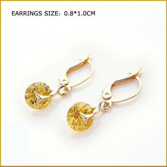 Citrinel Pierced Earrings, Pierced earrings, Earrings
