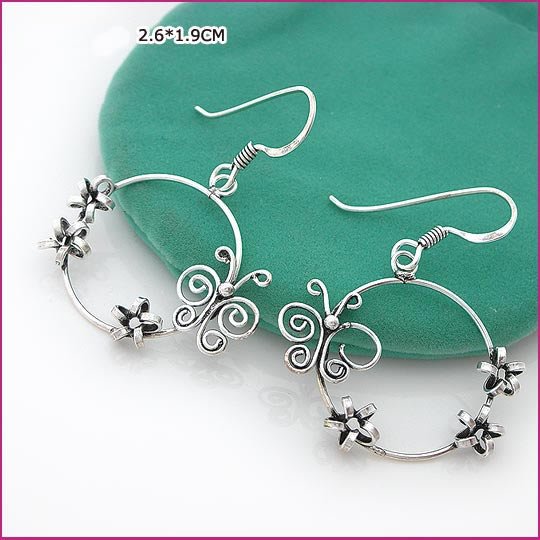 Butterfly Silver (925 Sterling) Earring, Earrings, Sterling Silver