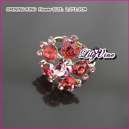 Ruby Flower Ruby Ring, Rings