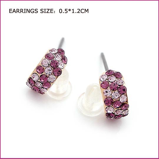 Crystal Pierced Earrings, Pierced earrings, Earrings