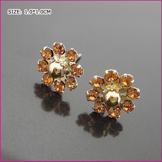 Noble Sun Flower Pierced Earrings, Pierced earrings, Earrings