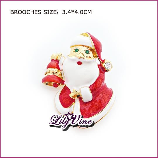 Santa Claus Brooch, Brooches