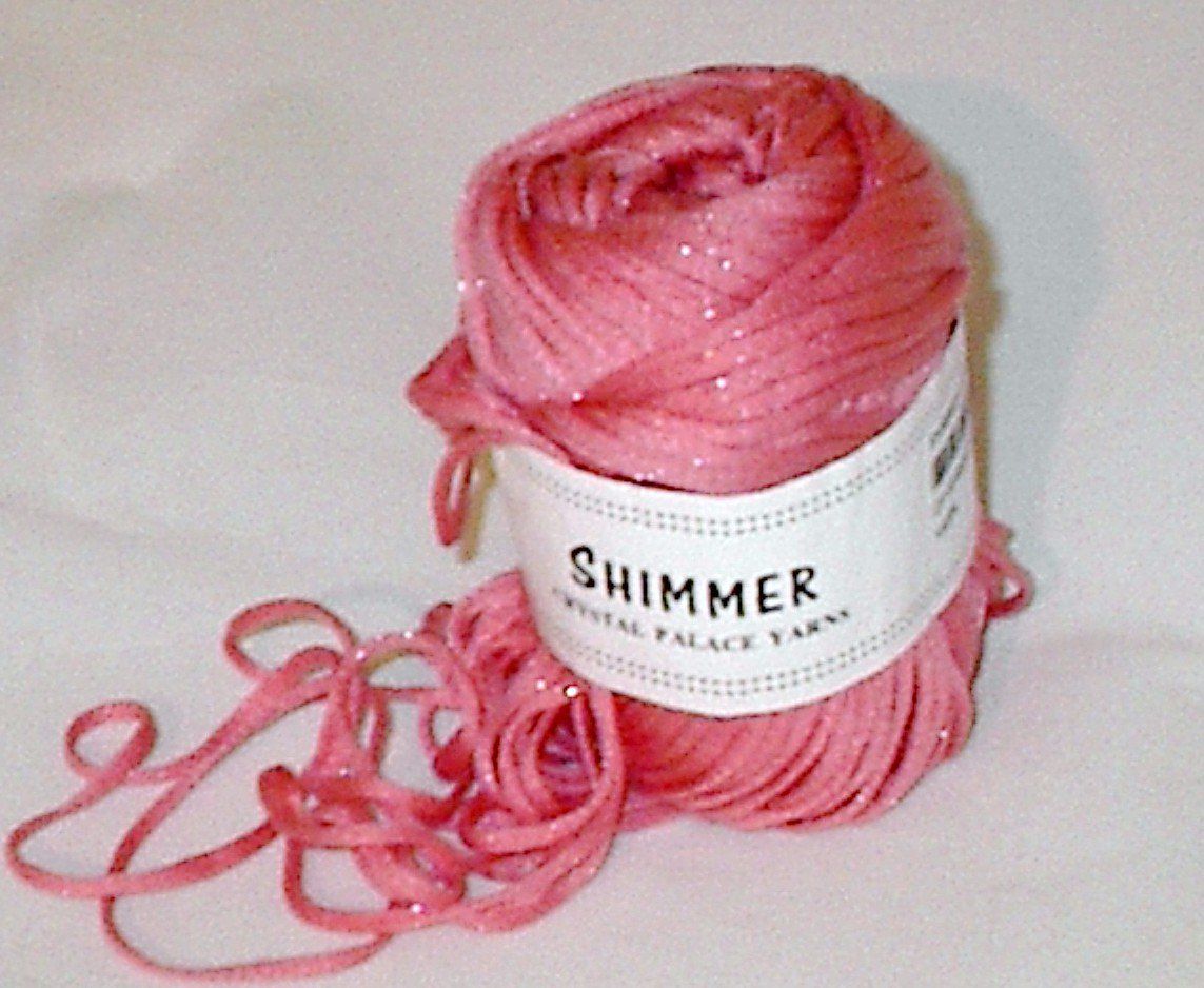 Crystal Palace Shimmer #2846 Strawberry Yarn