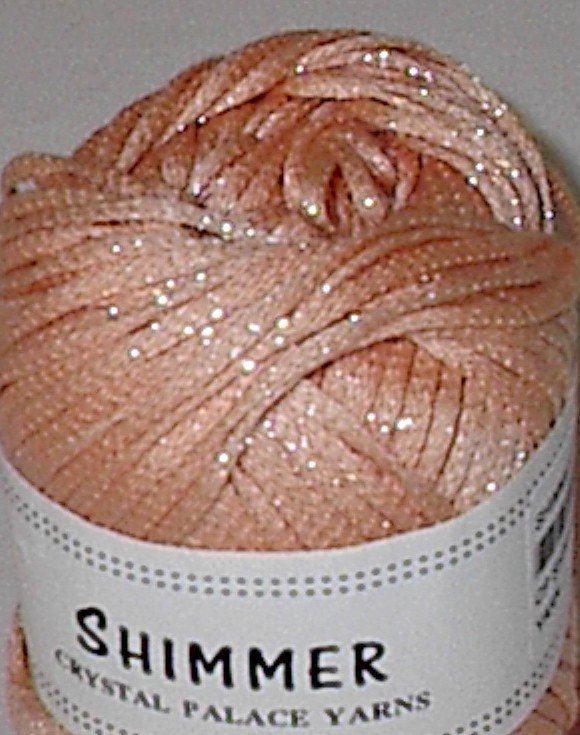 Crystal Palace Shimmer #4638 Peach Yarn
