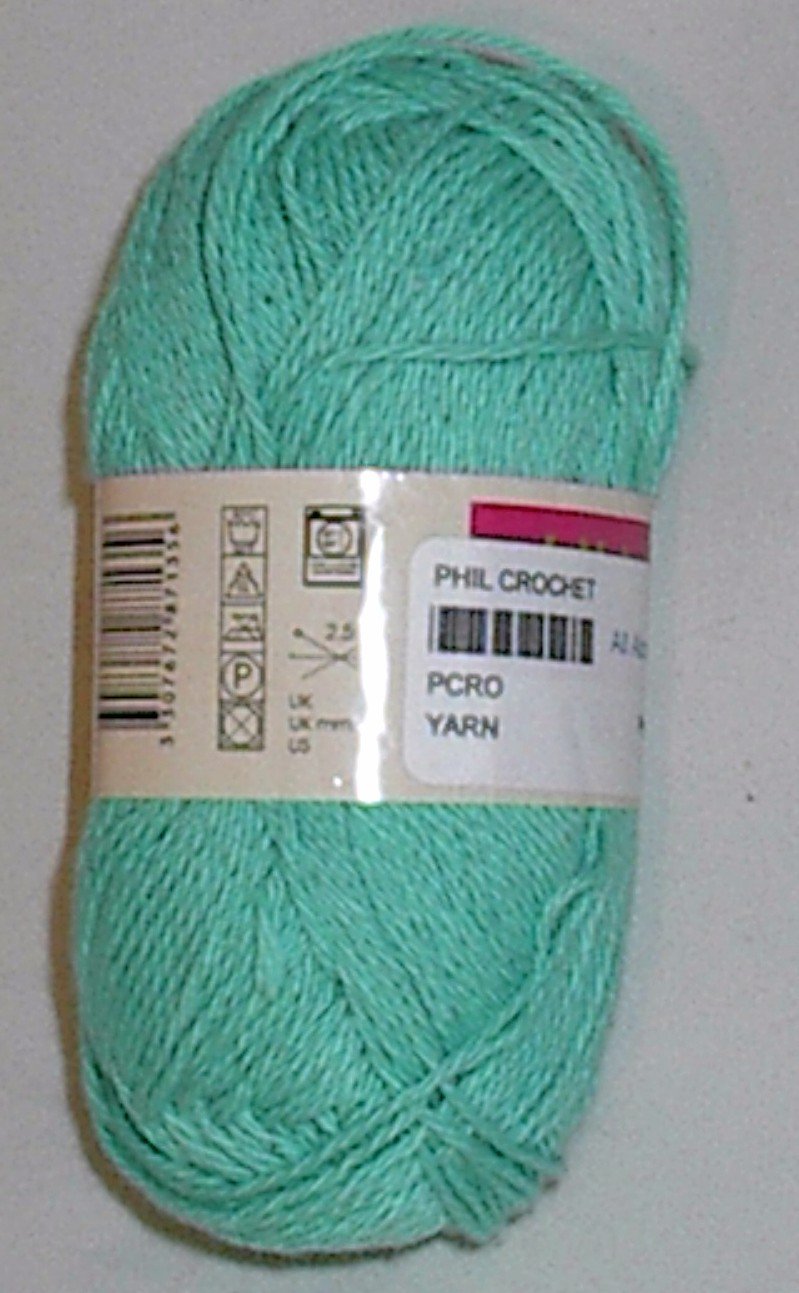 Phildar Phil Crochet Cotton Yarn Veronese Green (#0007)