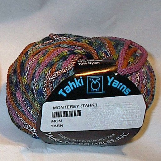Tahki Monterey Bulky Wool Blend Yarn Gray Pink #02