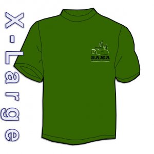 BAMA Logo Tee-shirt (Lg - Dark Green)