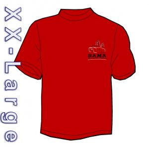 BAMA Logo Tee-shirt (XXLg - Moroon)