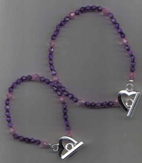Mother Daughter Matching Glass Bracelets