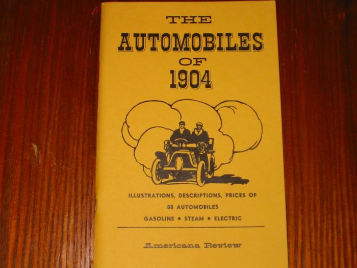 The Automobiles Of 1904
