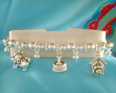 Puppy Love Dog Charm Bracelet Dogs Puppies