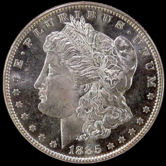 1885 MS66 DMPL Morgan $1
