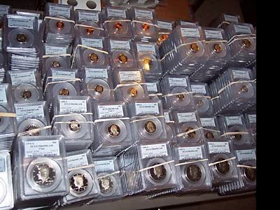 24 CERTIFIED COINS~MINIMUM GRADE MS65 OR PR65