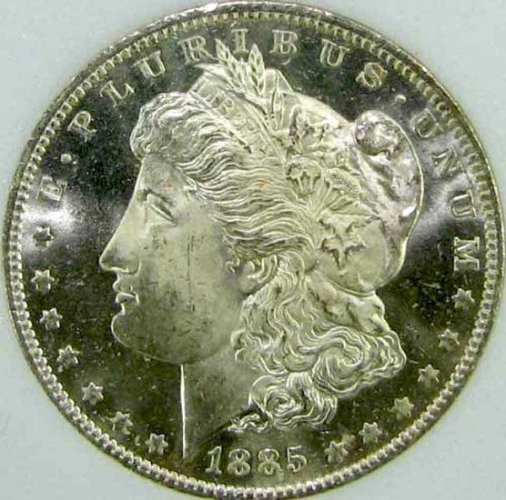 1885-O Morgan $1 NNC MS67 DMPL