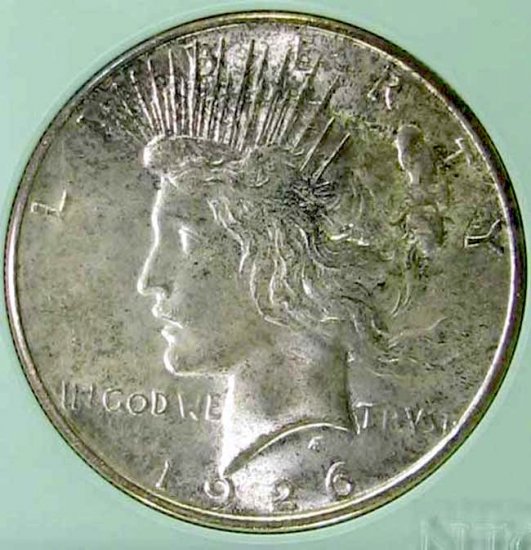 1926-S Peace $1 NTC MS66